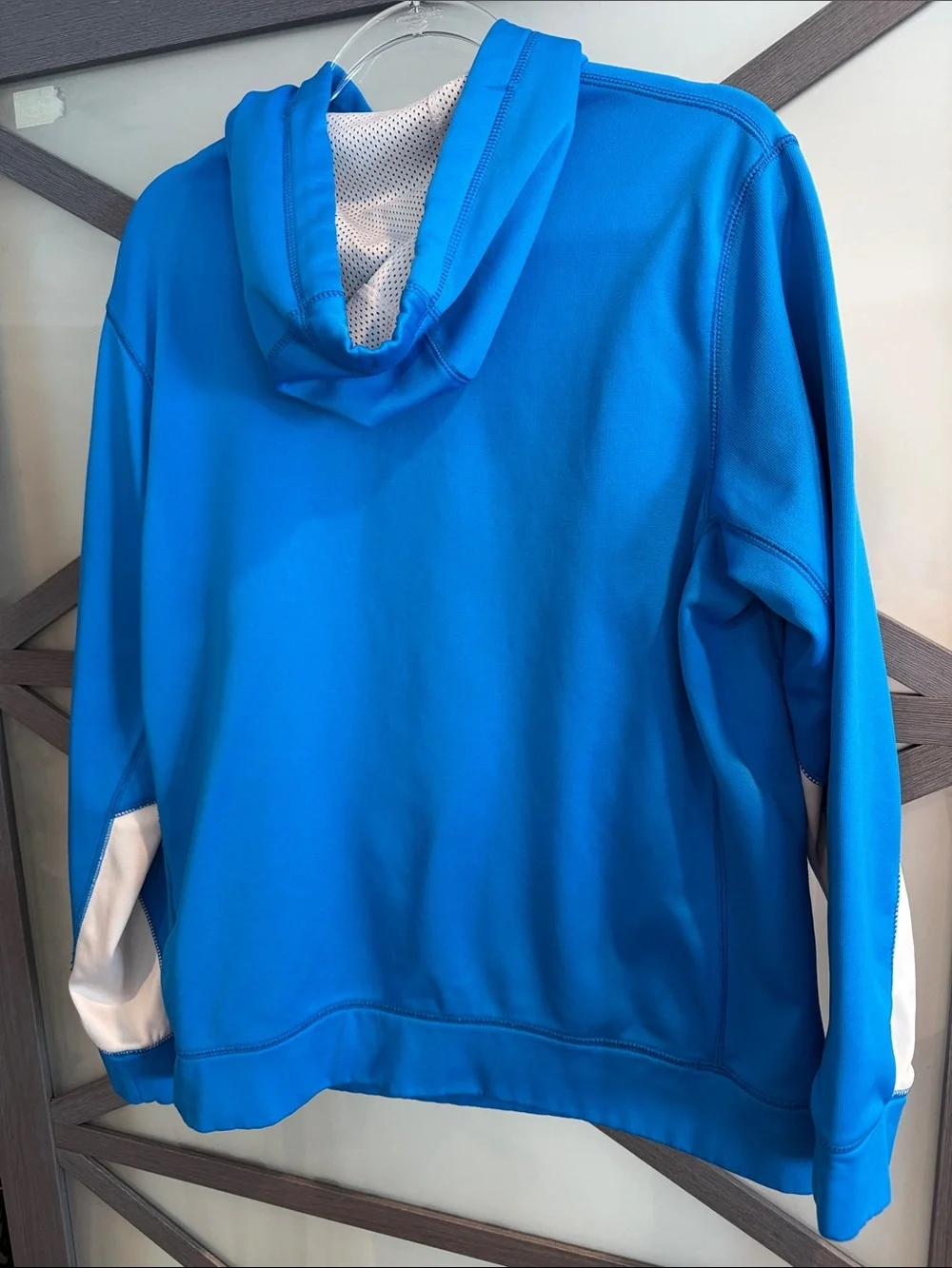 Nike Men’s Bright Blue Hoodie with White Swoosh